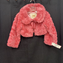 Load image into Gallery viewer, girl furry winter crop jacket
