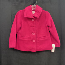 Load image into Gallery viewer, girl winter button peacoat
