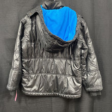 Load image into Gallery viewer, girl hooded zip winter jacket
