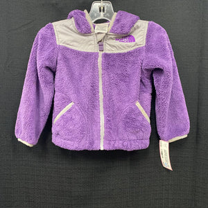 girl winter furry zip jacket