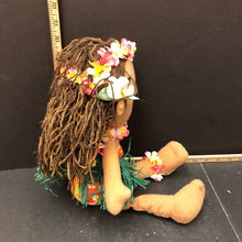 Load image into Gallery viewer, Hawaiian hula dancer plush doll
