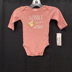 "gobble til you wobble" Thanksgiving onesie