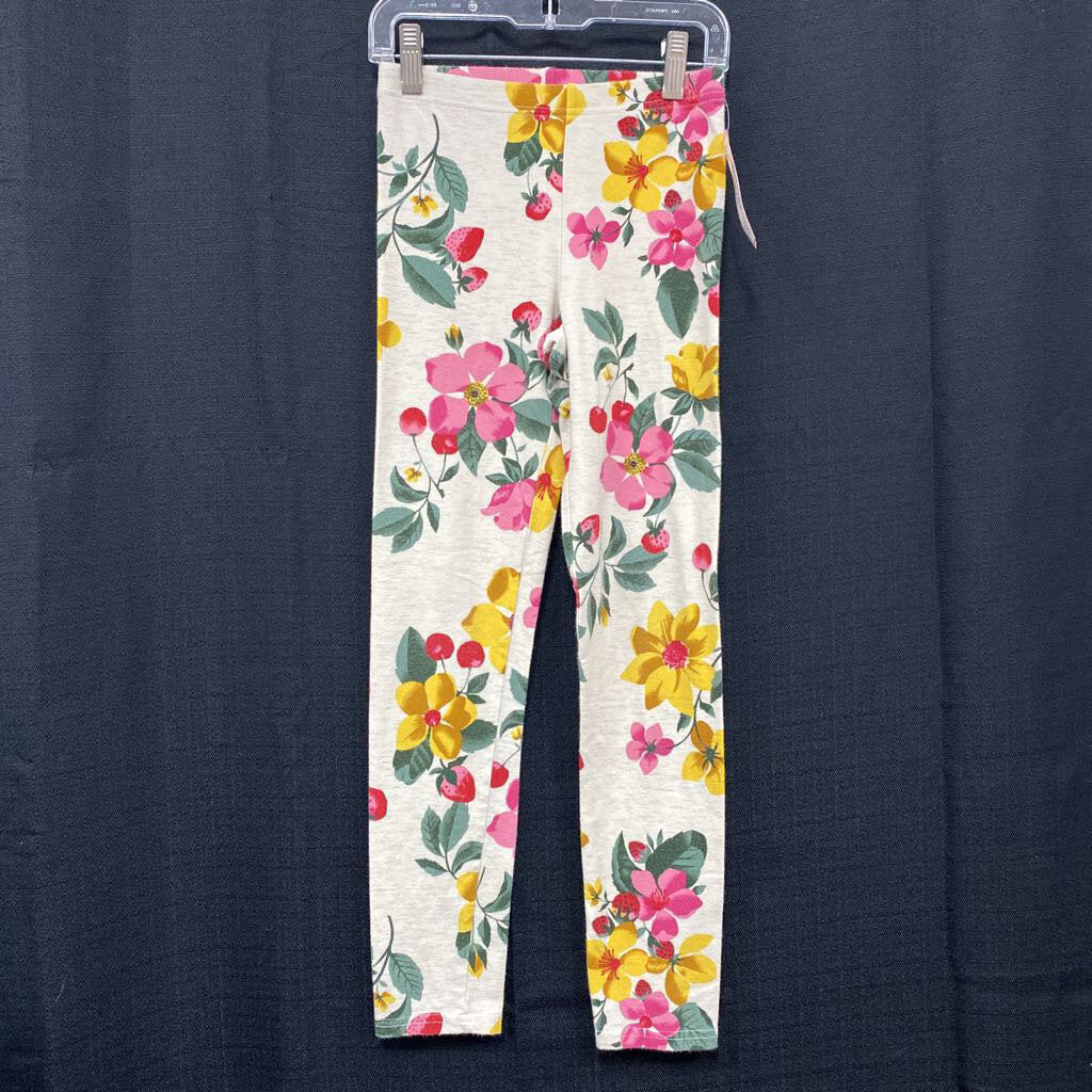 Floral strawberry leggings