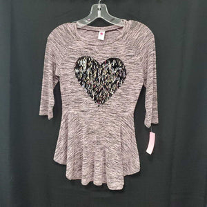 Sequin heart tunic