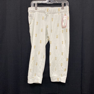 Pineapple capri sweat pants