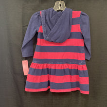 Load image into Gallery viewer, Striped hooded dress
