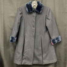 Load image into Gallery viewer, girl button winter peacoat
