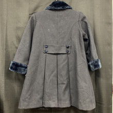 Load image into Gallery viewer, girl button winter peacoat
