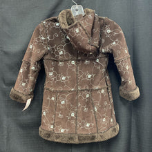 Load image into Gallery viewer, Girl flower winter jacket
