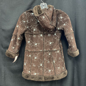 Girl flower winter jacket