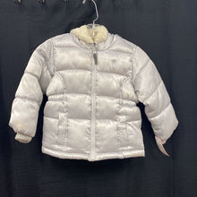 Load image into Gallery viewer, Girl heart puffer winter jacket
