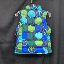 Load image into Gallery viewer, girl peace sign winter vest
