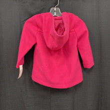 Load image into Gallery viewer, girl hooded button winter jacket
