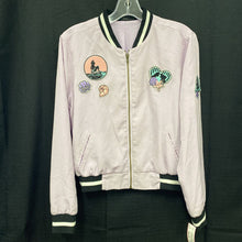 Load image into Gallery viewer, girl Ariel patch zip winter jacket
