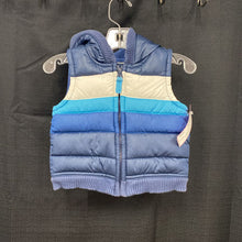Load image into Gallery viewer, boy hooded zip winter vest
