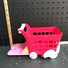 Load image into Gallery viewer, Bunny shopping cart for doll
