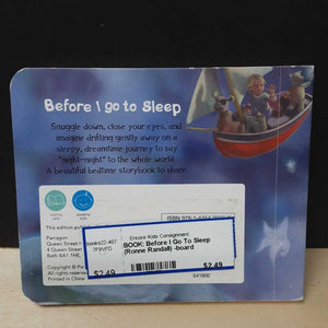 Before I Go To Sleep (Ronne Randall) -board