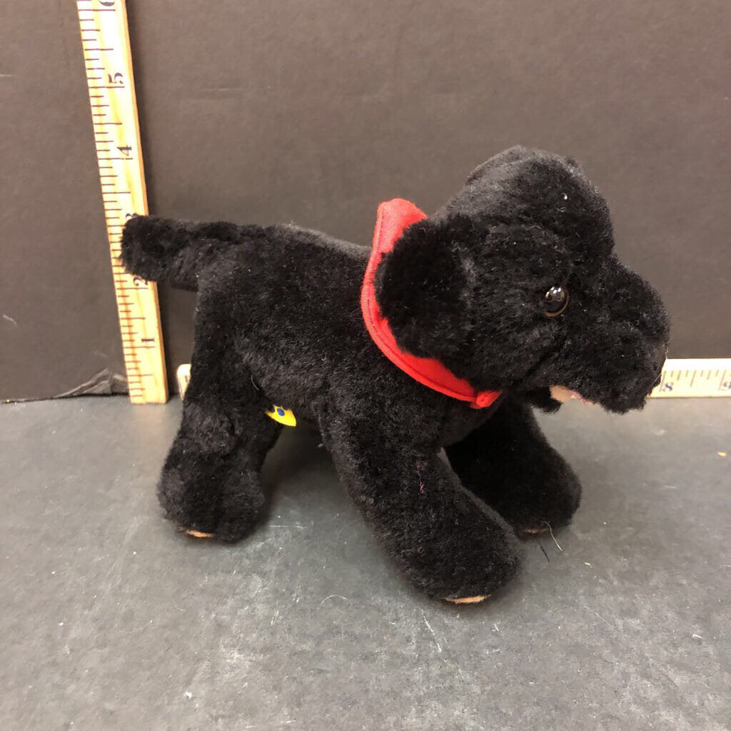 Mini dog w/collar plush