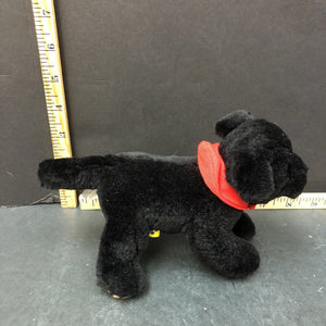 Mini dog w/collar plush