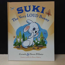 Load image into Gallery viewer, Suki, the very loud bunny (Carmela D&#39;Amico) -hardcover
