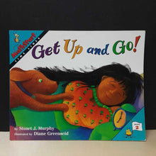 Load image into Gallery viewer, Get Up and Go! (Stuart J. Murphy) (MathStart: Timelines, Level 2) (HarperTrophy Cover) -reader educational paperback
