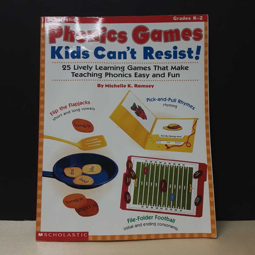 Phonics Games Kids Can't Resist! (Grades K-2) -workbook
