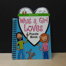 Load image into Gallery viewer, What A Girl Loves Puzzle Book (American Girl) (Trula Magruder) -paperback
