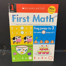 Load image into Gallery viewer, Grade 1 First Math Dry Erase -workbook
