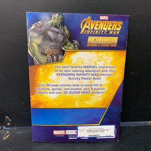 Avengers Infinity War Coloring Book -activity