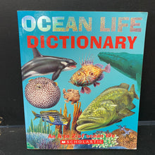 Load image into Gallery viewer, Ocean Life Dictionary (Sea Animals) -educational
