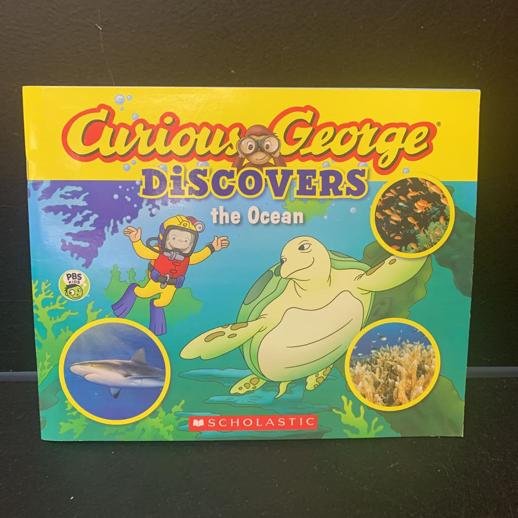 Curious George Discovers the Ocean -paperback