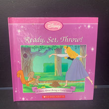 Load image into Gallery viewer, Ready, Set, Throw!: A Story About Being a Good Sport (Disney Princess: Sleeping Beauty) (Jacqueline A. Ball) -character hardcover
