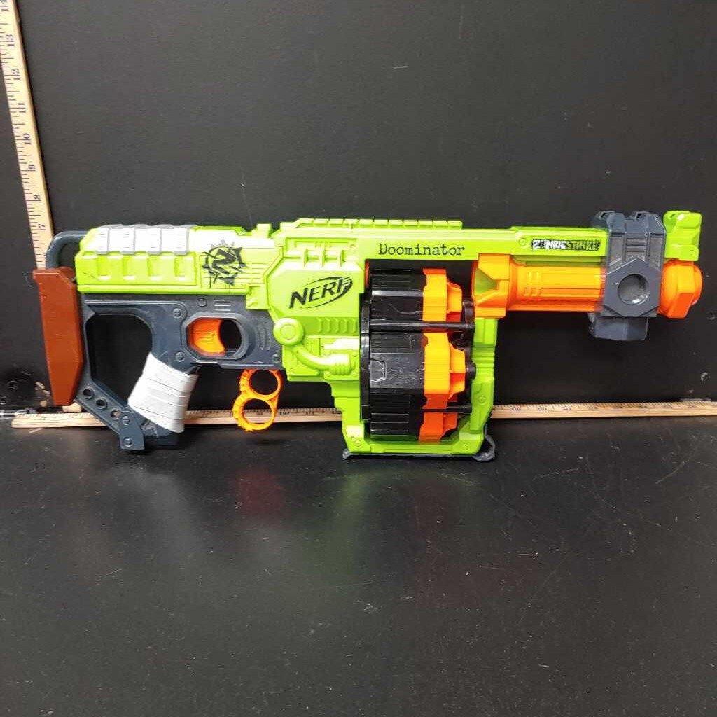 Zombie Strike DOOMINATOR Blaster Gun with 4 Rotating Drums