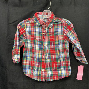 Plaid button down shirt