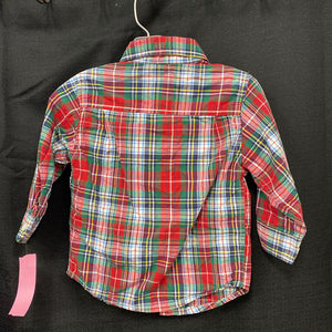 Plaid button down shirt