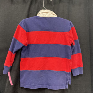 Striped polo shirt