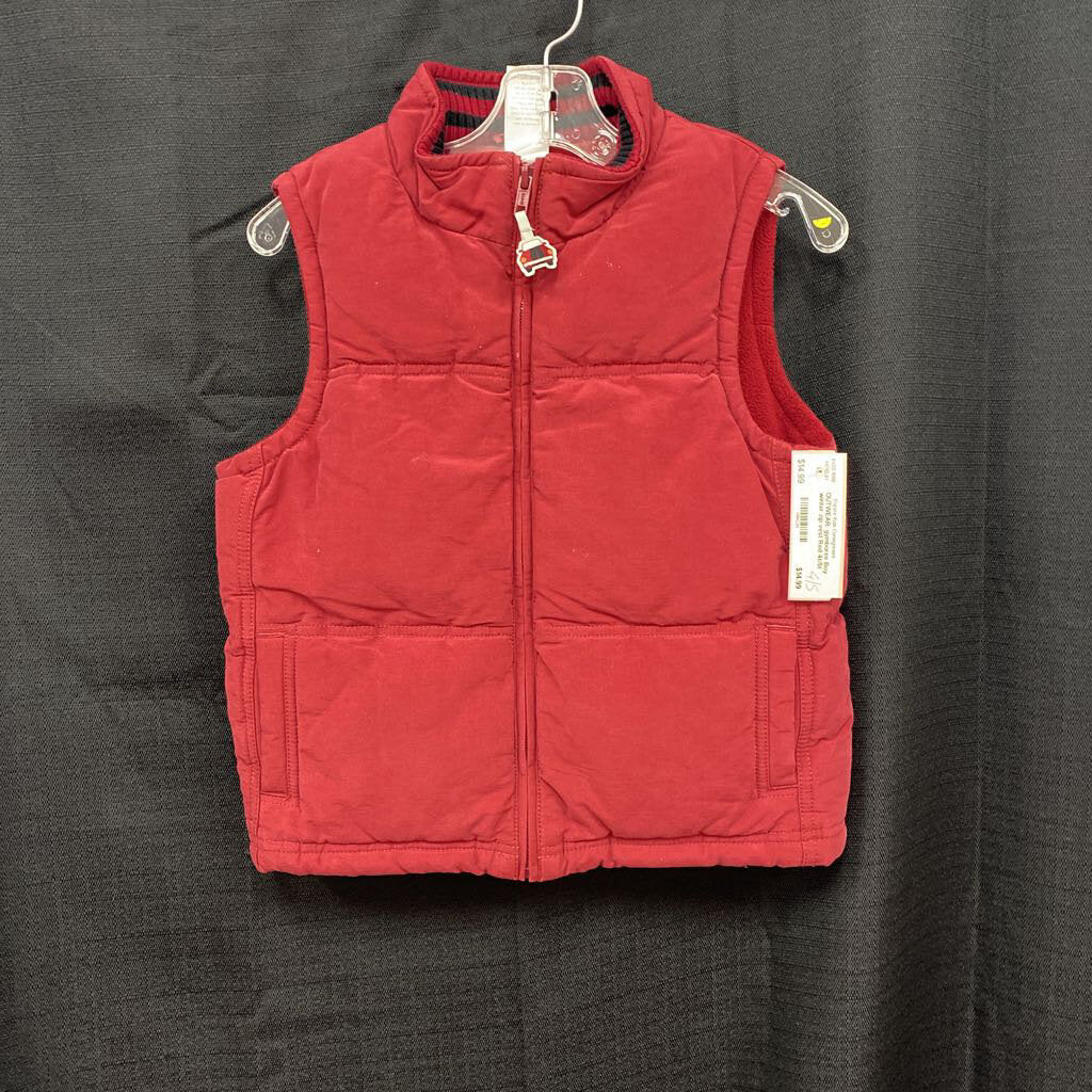 Boy winter zip vest