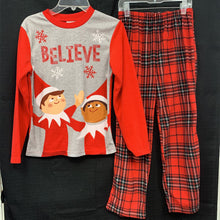 Load image into Gallery viewer, &quot;Believe&quot; 2pc Elf Christmas Sleepwear
