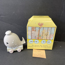Load image into Gallery viewer, Vintage 1991 Birthday Train Series"May Your Birthday Be Mammoth" Ten Year Old whale figurine#521825
