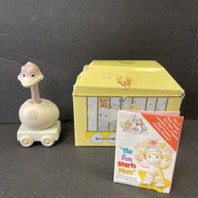 Load image into Gallery viewer, Vintage 1987 Birthday Train Series"Isn't Eight Just Great" Eight Year Old ostrich figurine #109460
