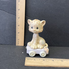 Load image into Gallery viewer, Vintage 1987 Birthday Train Series "Wishing You Grrr-Eatness"Seven Year Old Leopard figurine #109479
