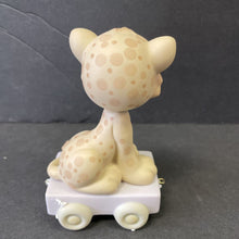 Load image into Gallery viewer, Vintage 1987 Birthday Train Series "Wishing You Grrr-Eatness"Seven Year Old Leopard figurine #109479
