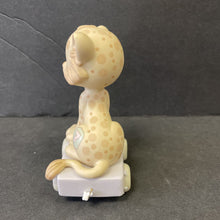 Load image into Gallery viewer, Vintage 1987 Birthday Train Series "Wishing You Grrr-Eatness"Seven Year Old Leopard figurine #109479
