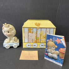 Load image into Gallery viewer, Vintage 1985 Birthday Train Series"This Day Is Something To Roar About" Five Year Old Lion figurine #15989
