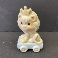 Load image into Gallery viewer, Vintage 1985 Birthday Train Series"This Day Is Something To Roar About" Five Year Old Lion figurine #15989
