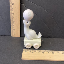 Load image into Gallery viewer, Vintage 1985 Birthday Train Series "God Bless You On Your Birthday" Two Year Old seal w/ball figurine #15962
