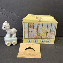 Load image into Gallery viewer, Vintage 1985 Birthday Train Series" Happy Birthday Little Lamb" One Year Old lamb figurine #15946
