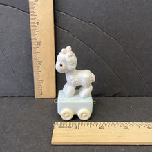 Load image into Gallery viewer, Vintage 1985 Birthday Train Series" Happy Birthday Little Lamb" One Year Old lamb figurine #15946
