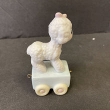 Load image into Gallery viewer, Vintage 1985 Birthday Train Series" Happy Birthday Little Lamb" One Year Old lamb figurine #15946
