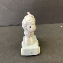 Load image into Gallery viewer, Vintage 1985 Birthday Train Series" Happy Birthday Little Lamb" One Year Old lamb figurine #15946

